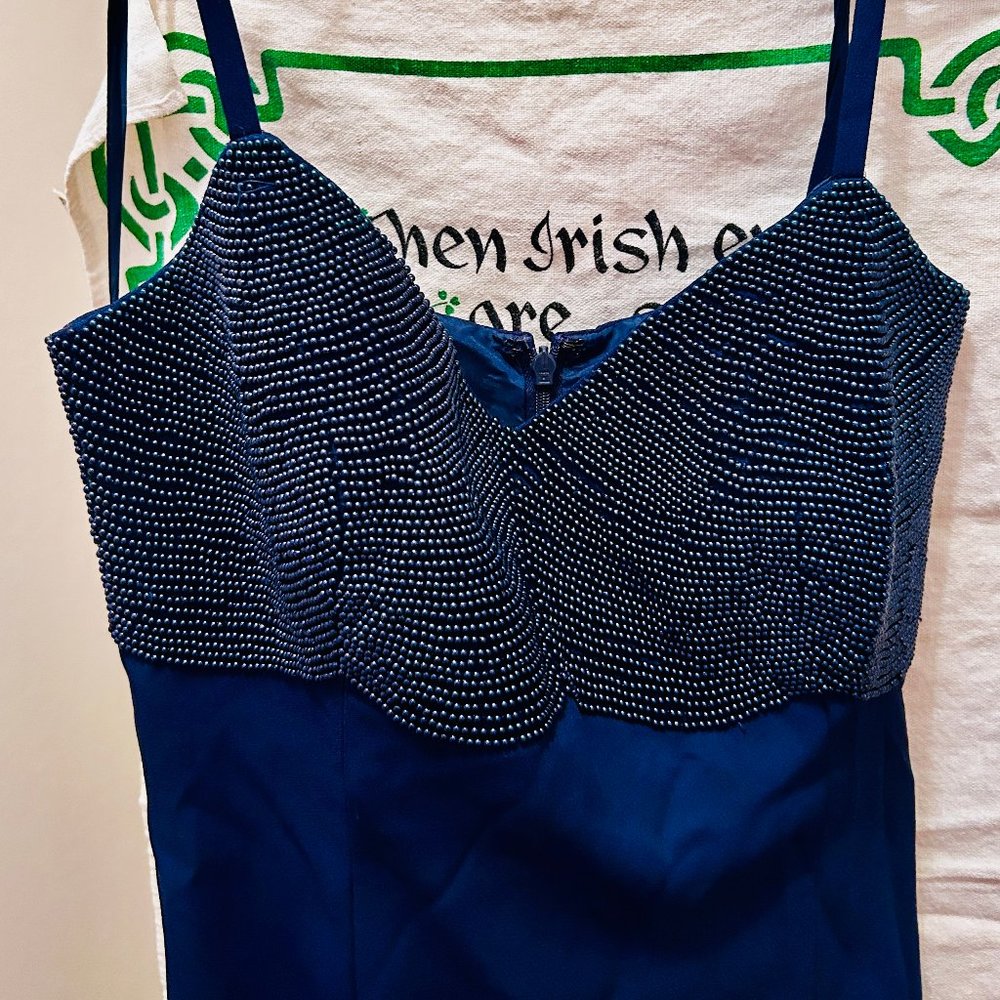 Mark & Lizzie floor length blue dress size 9